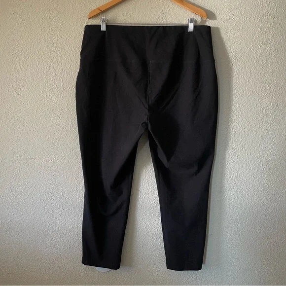 Chico’s Zenergy Pull On Leggings Womens 3 16/18 Black Cropped Casual So Slimming - Picture 6 of 13